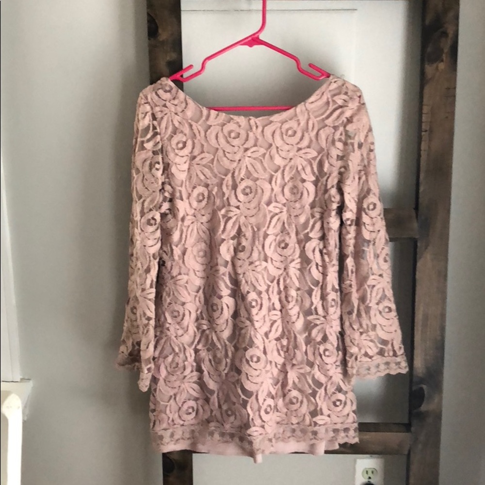 Purple lace dress